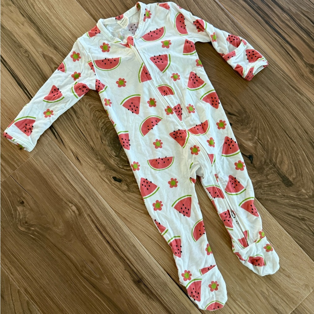 Larkspur - Bamboo Watermelon Print Sleeper